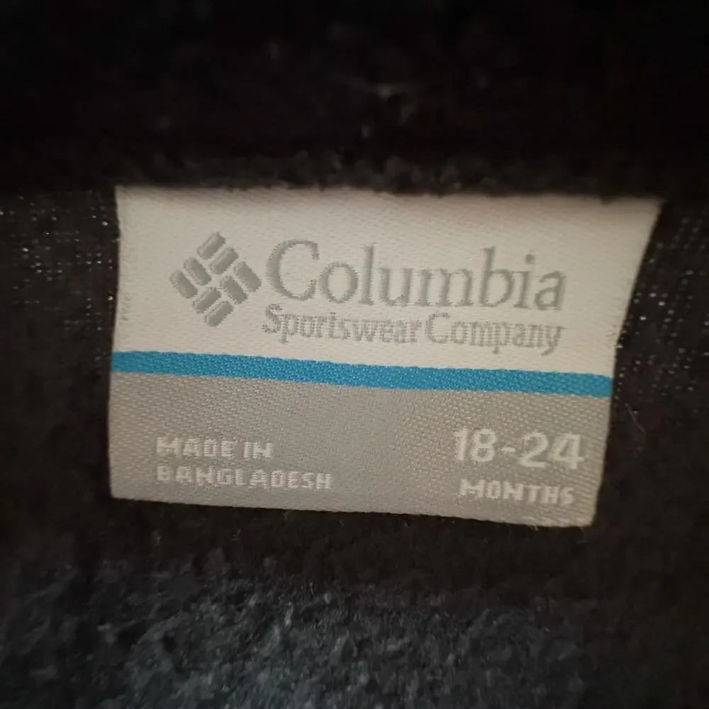 Columbia Black Fleece Jacket GUC 18-24mo